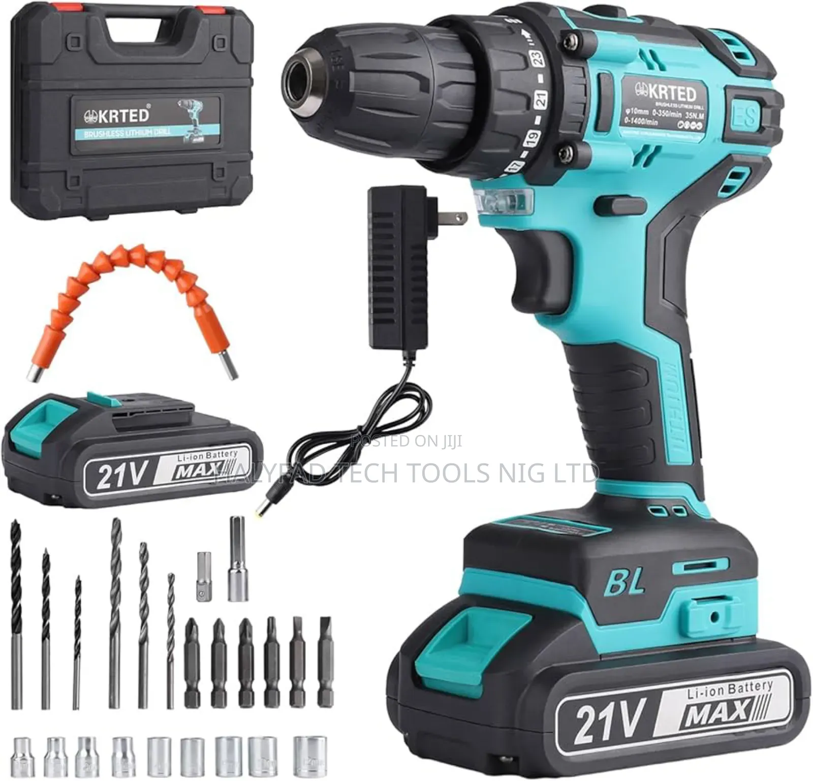 21v Brushless, Cordles, Battery Drill Screwdriver Machine