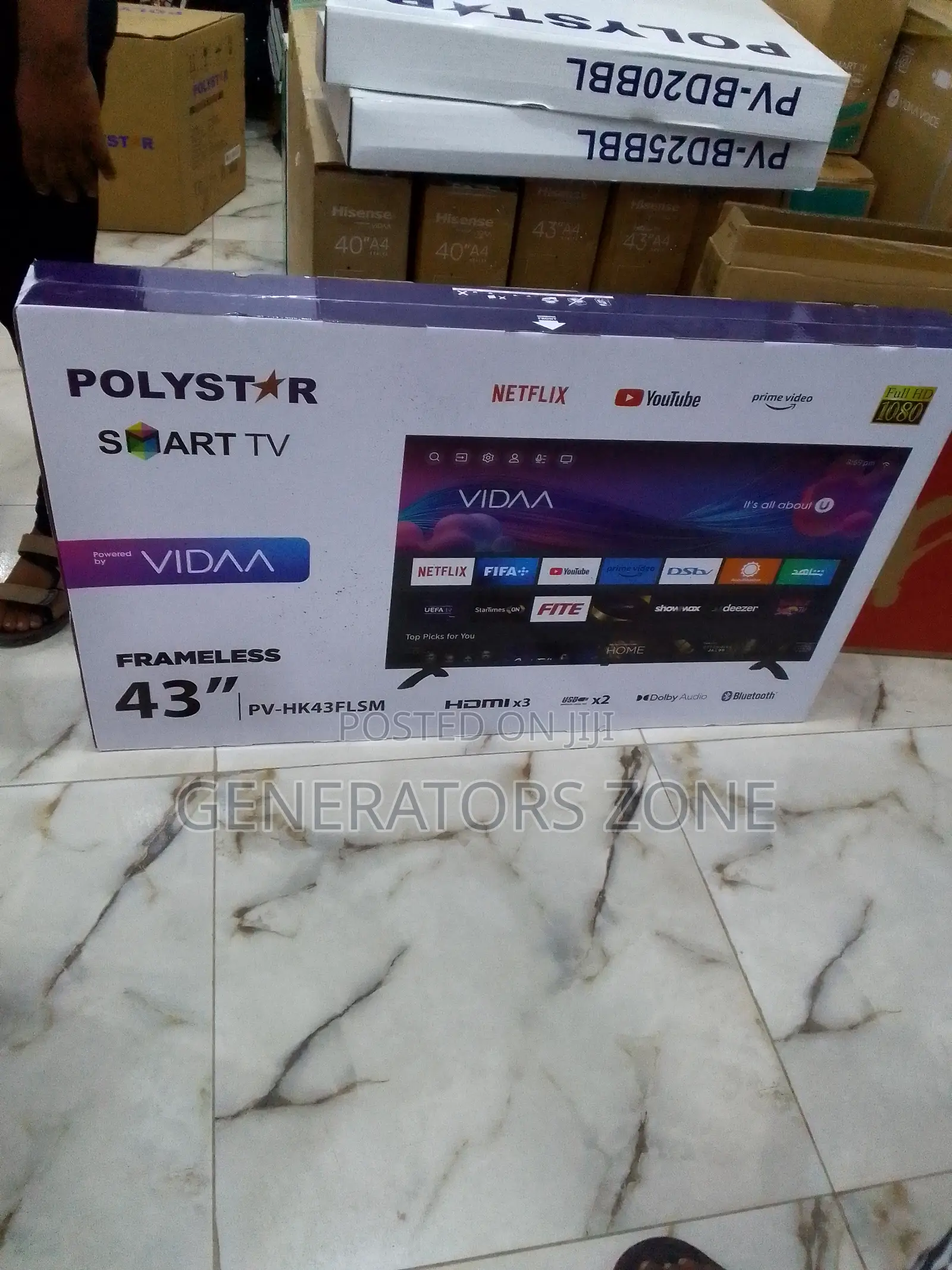 Quality 43-Inch Polystar Smart Tv|Pv-Hk43flsm