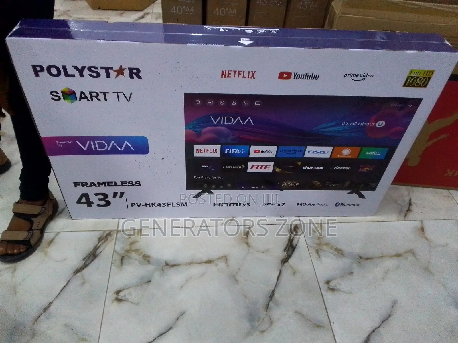 Quality 43-Inch Polystar Smart Tv|Pv-Hk43flsm