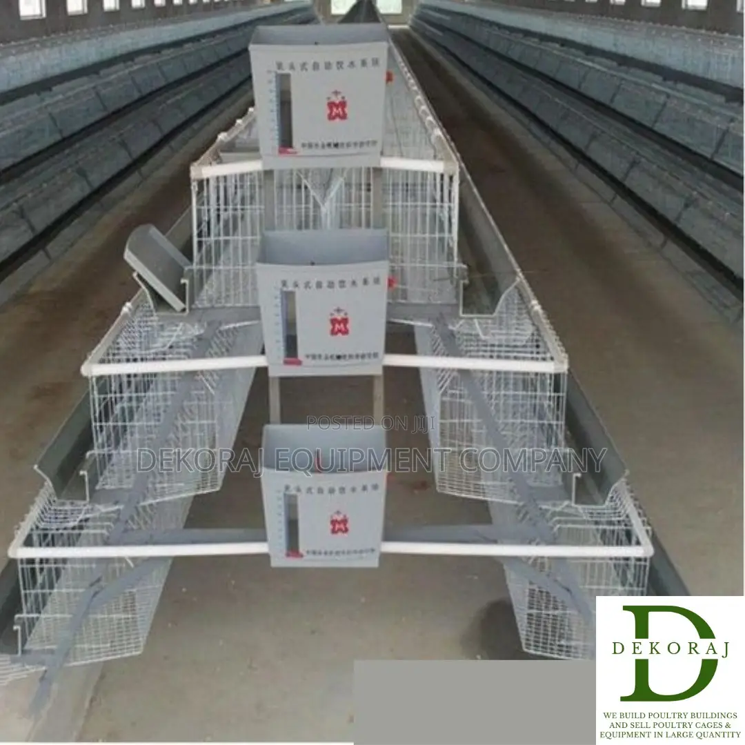 96 Capacity Layers Cage, Bell Drinkers, Nipple Drinkers