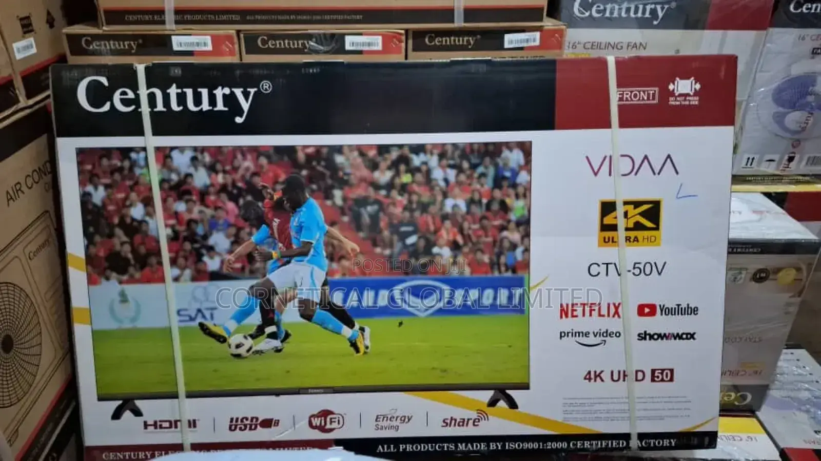 Century Uhd 50"Inches Smart Vidaa Tv (Voice Assistance)