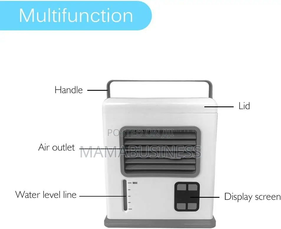 USB/Battery Powered Rechargeable Blu Breeze Air Cooler