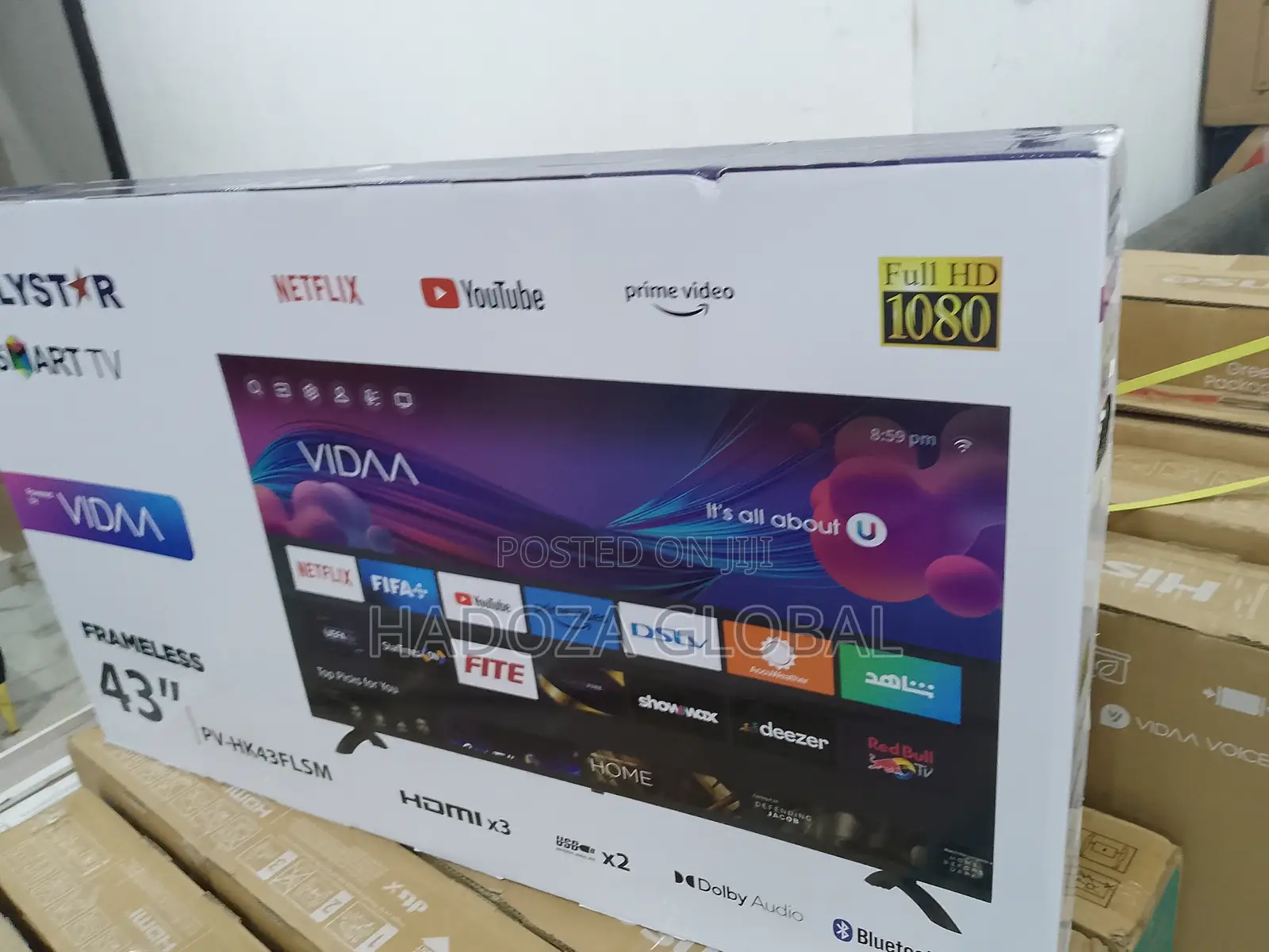 The New Polystar 43" Smart Tv -Brand New
