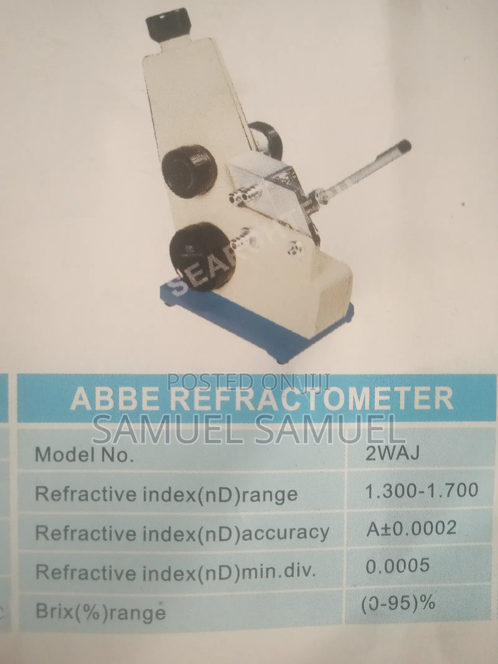 Abbe Refractometer Digital (Wya-2s, 2waj)