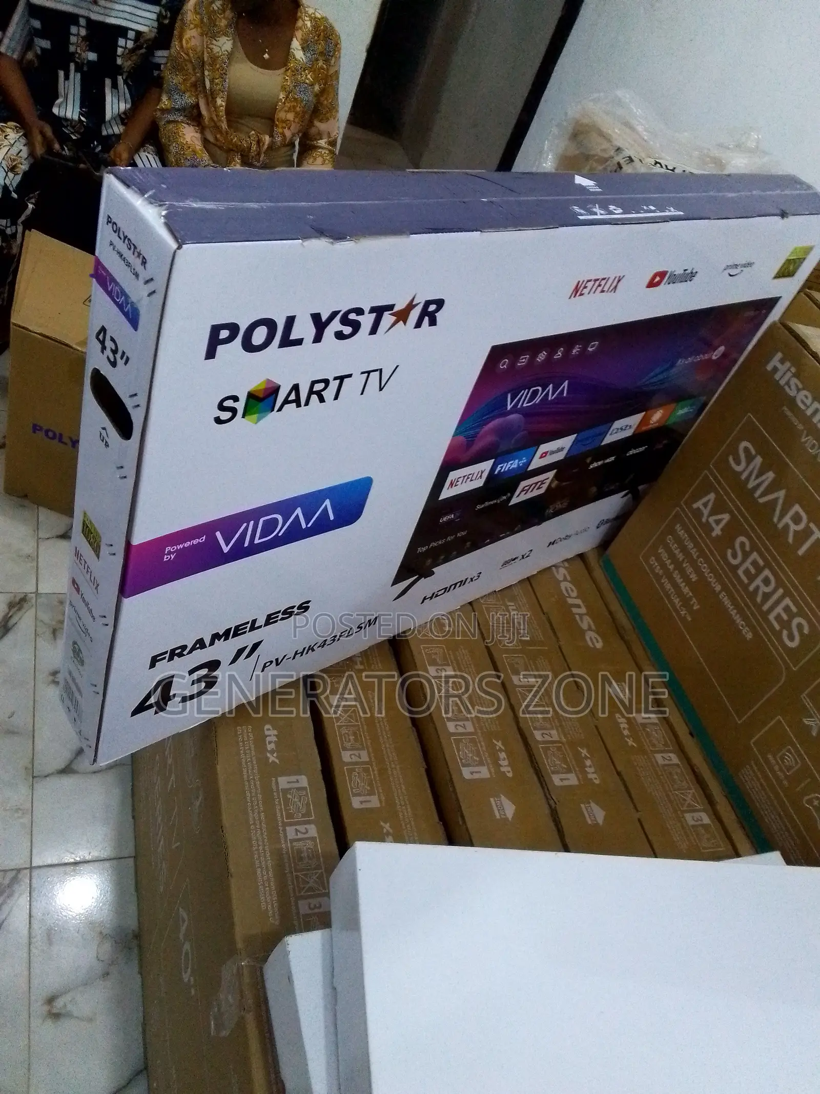 100% Quality Polystar 43 Inch TV Features Netflix+Youtube