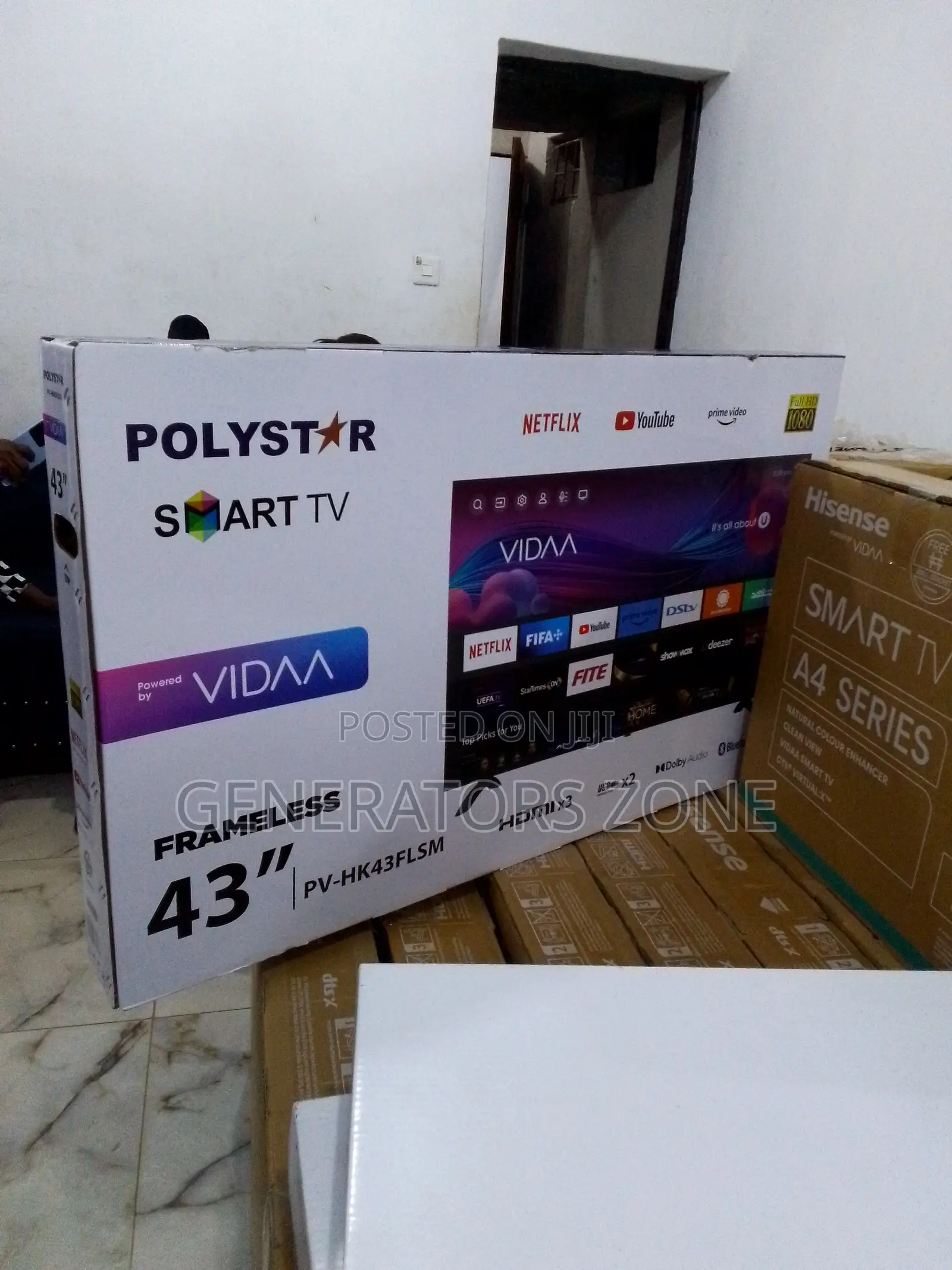 100% Quality Polystar 43 Inch TV Features Netflix+Youtube