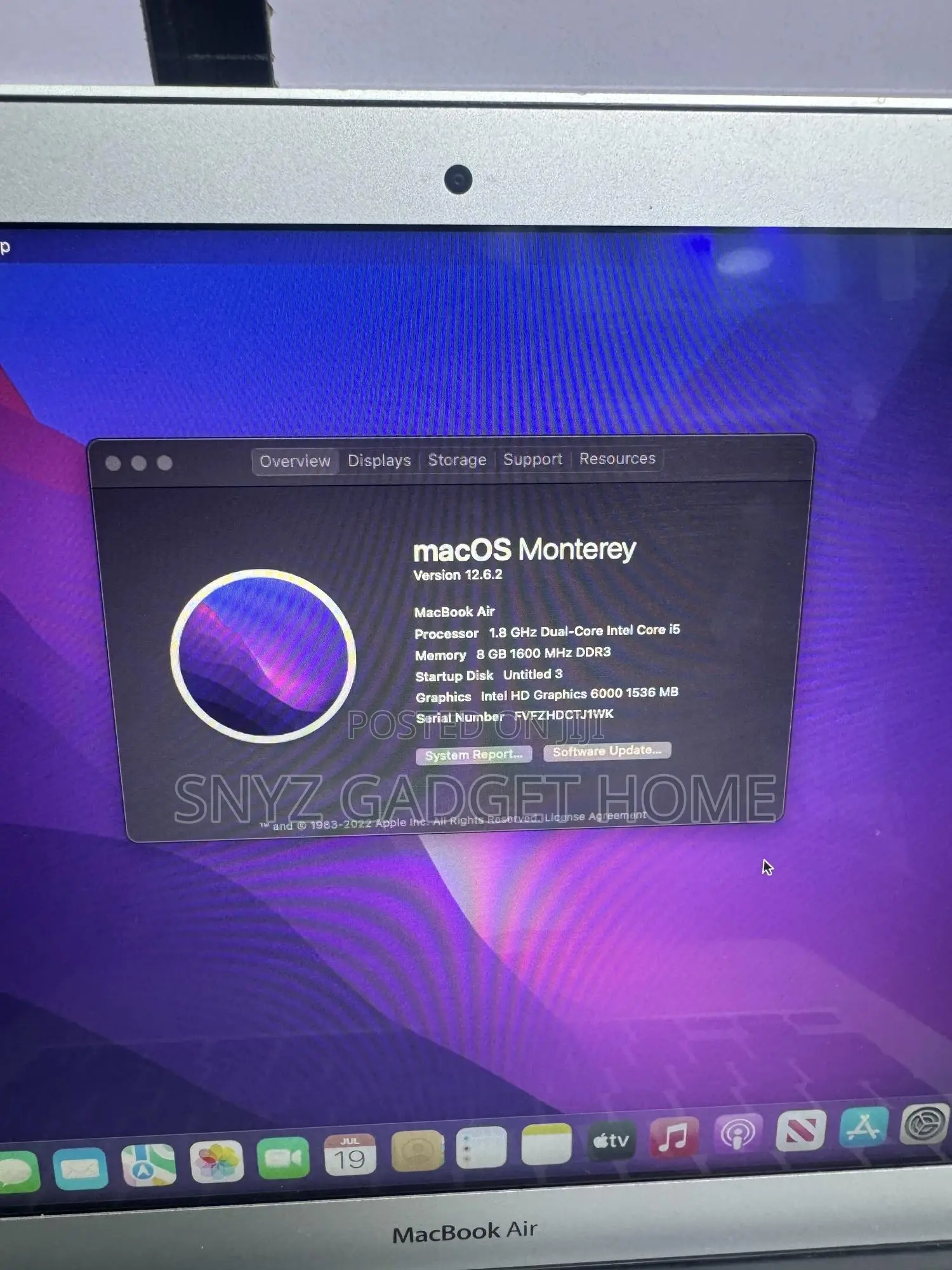 Laptop Apple MacBook Air 2017 8GB Intel Core i5 SSD 128GB