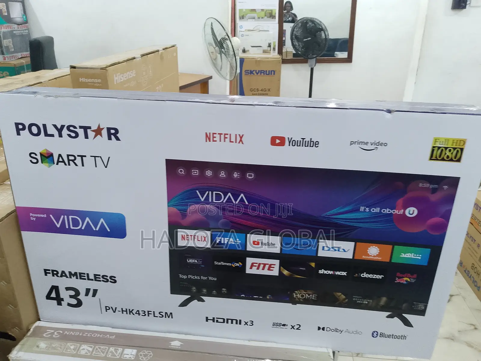 Available 43inches Polystar Smart Tv -Brand New