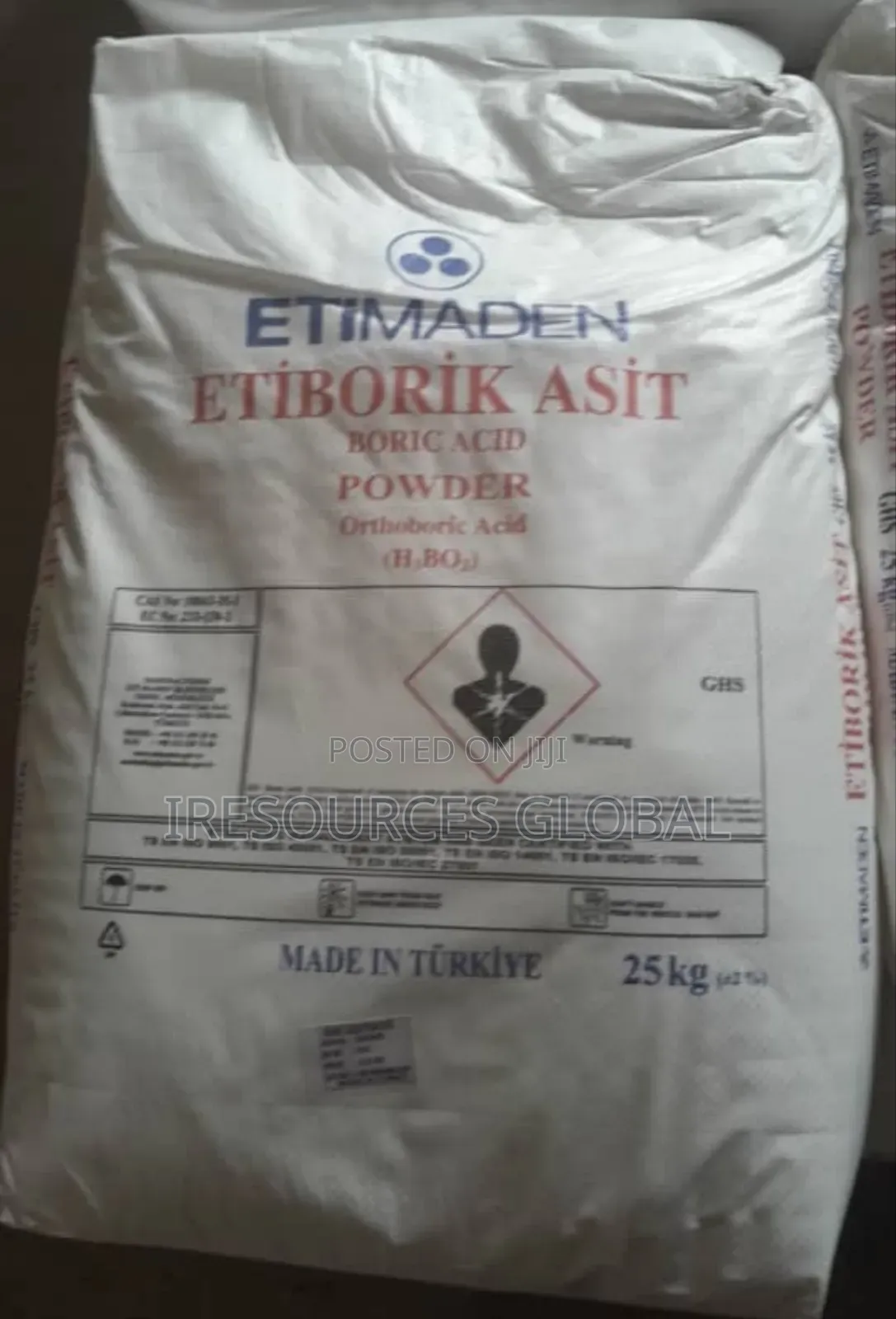 Boric Acid 25kg Bag