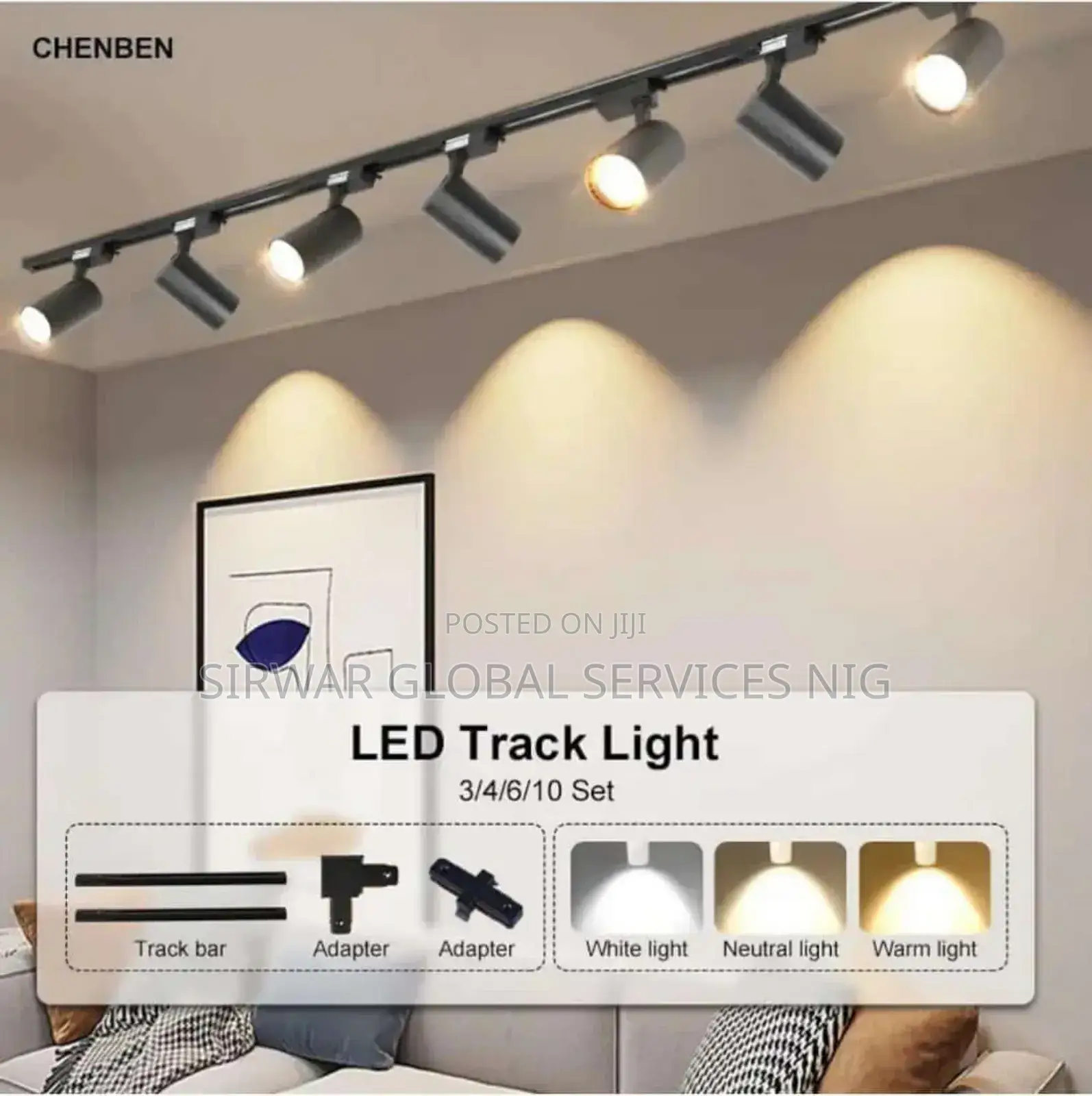 7in1 Wall Track Light Fittings