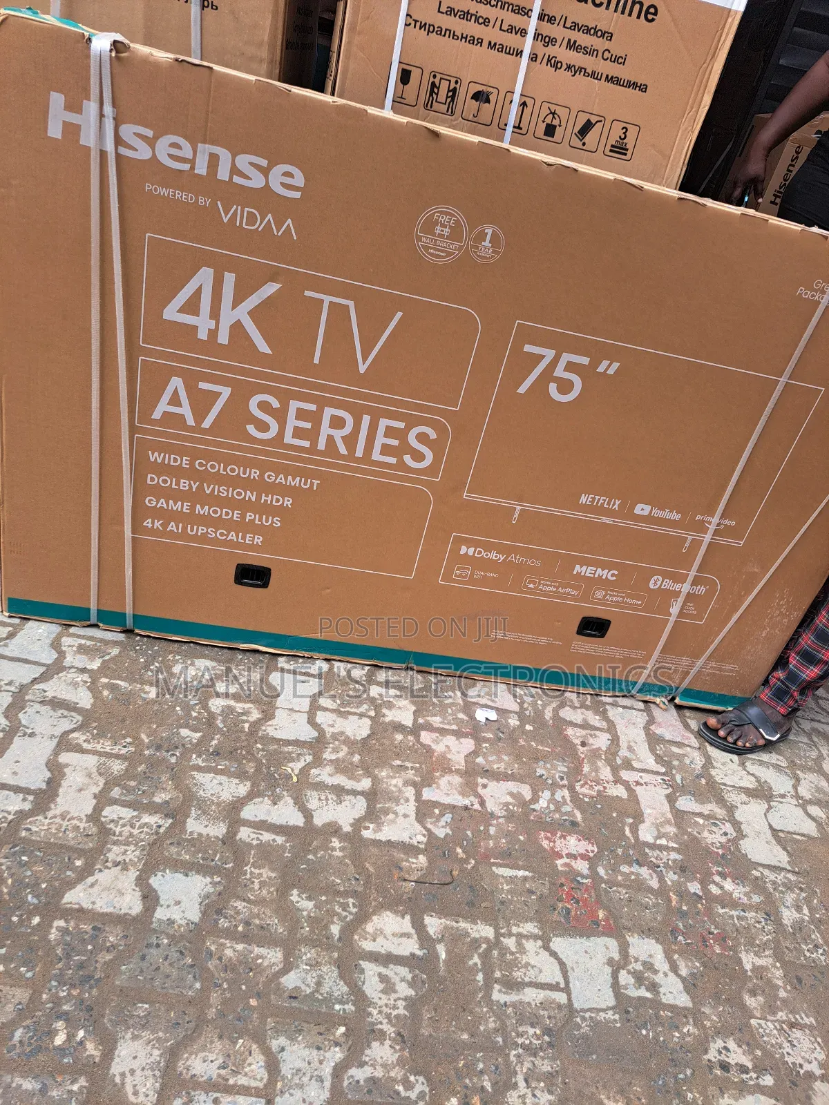 <>Hisense 75inche Smart Television With Warranty L