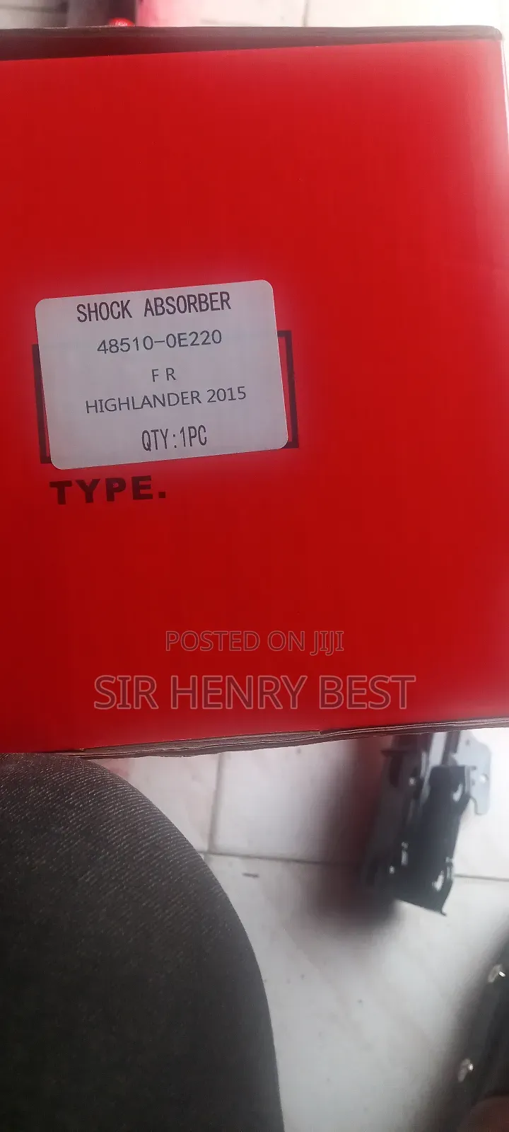 Front Shocks Absorbers Highlander 2014/2018