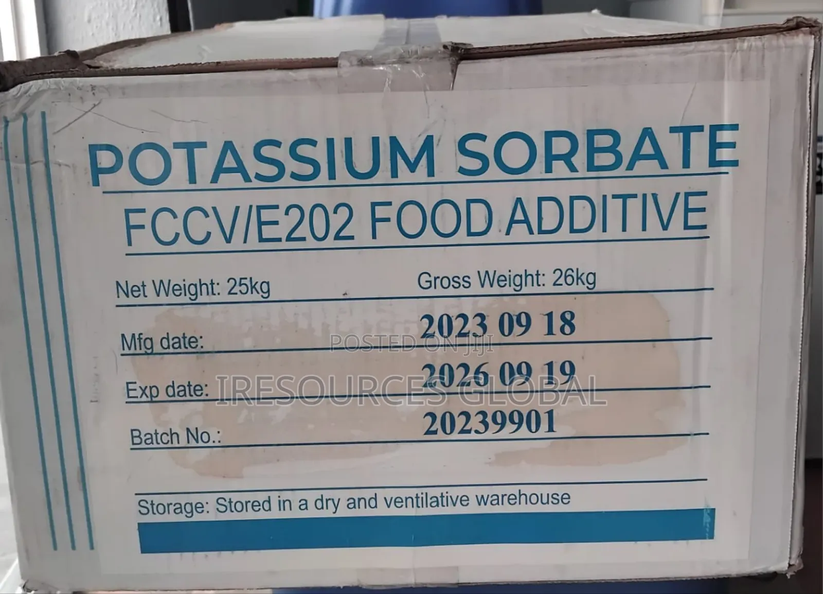 Potassium Sorbate Powder 25kg