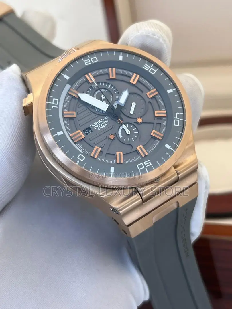 Porsche Design Chronograph Rubber Strap Wristwatch