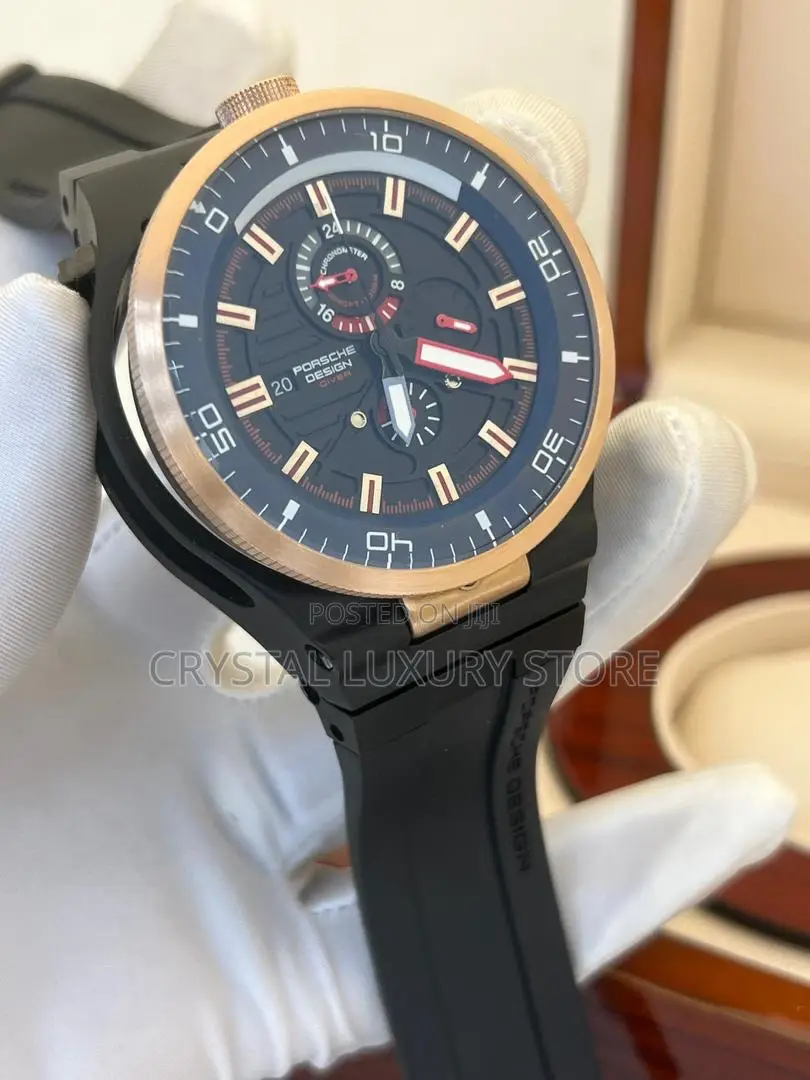 Porsche Design Chronograph Rubber Strap Wristwatch