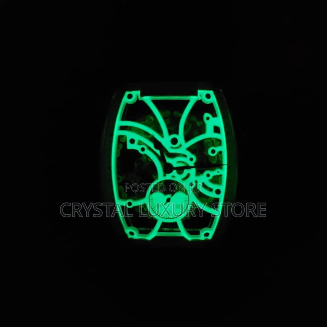 Iced Franck Muller Automatic Glow in Dark Luxury Wristwatch