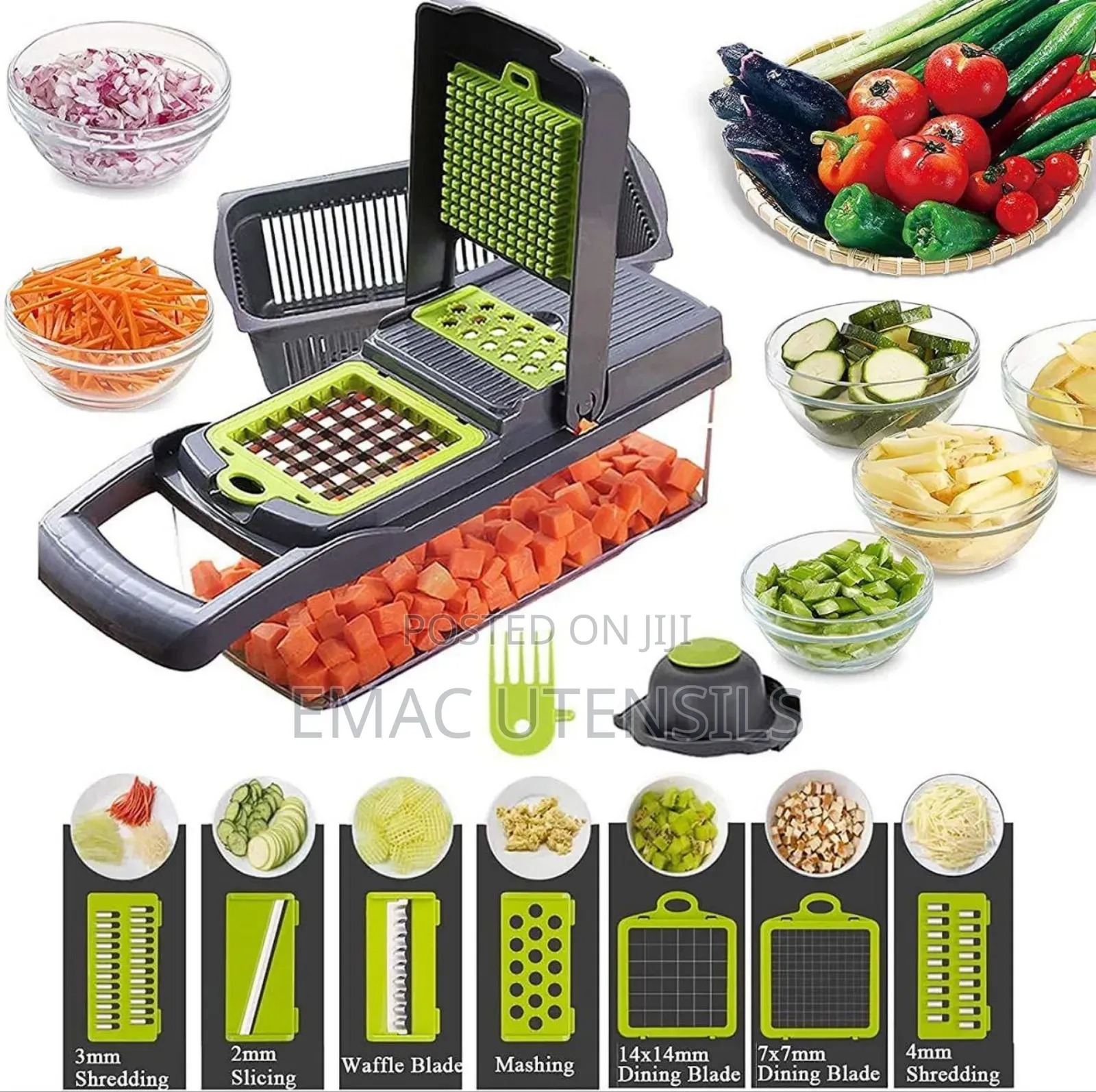 Multifuntional Vegetables Cutter 13 in 1