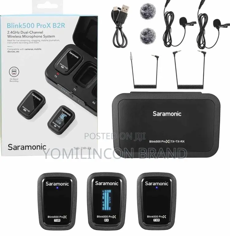 Saramonic Blink 500 Prox B2R Microphone (Black, 2.4 Ghz)