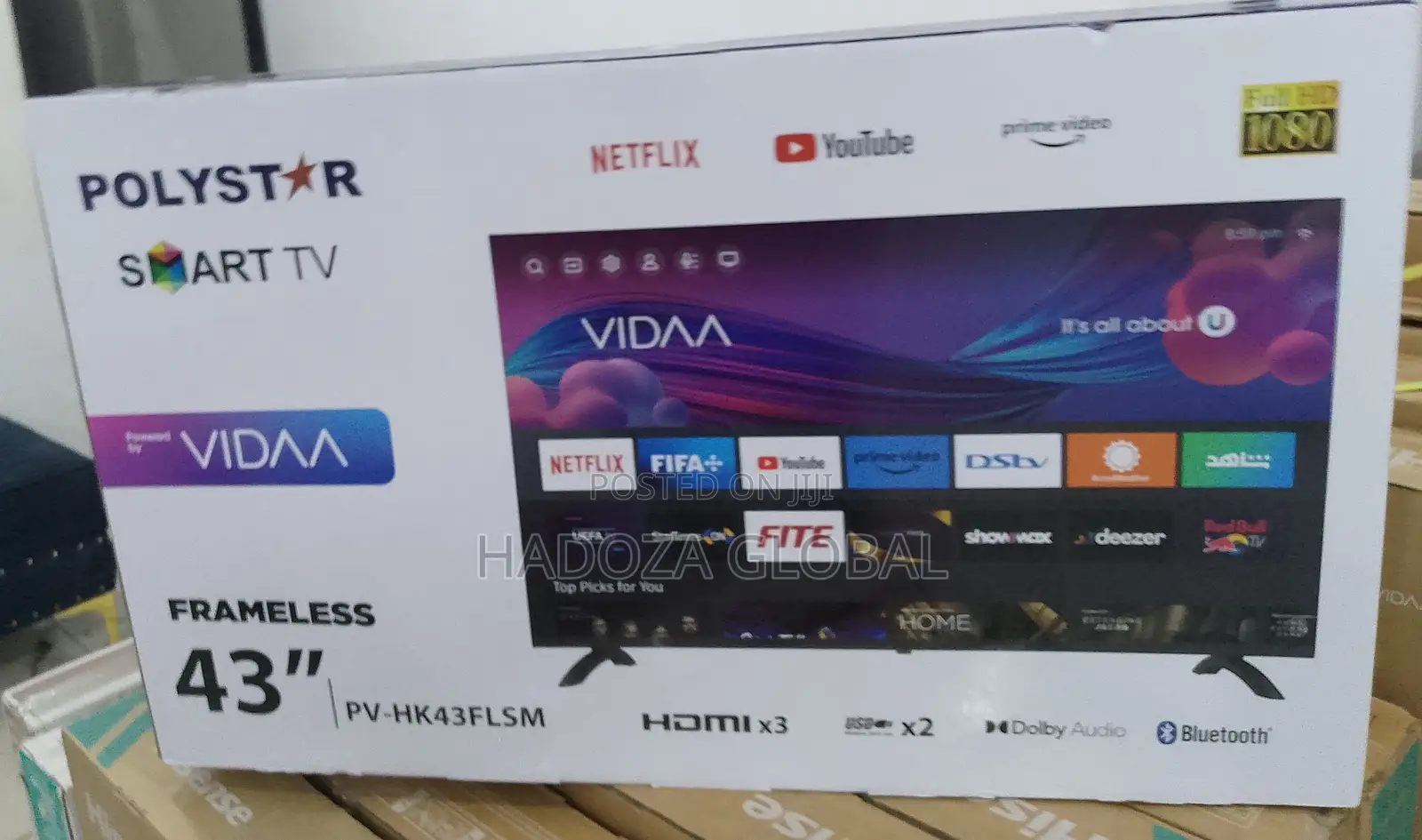 Quality Polystar New 43" Smart TV -PV-HK43FLSM
