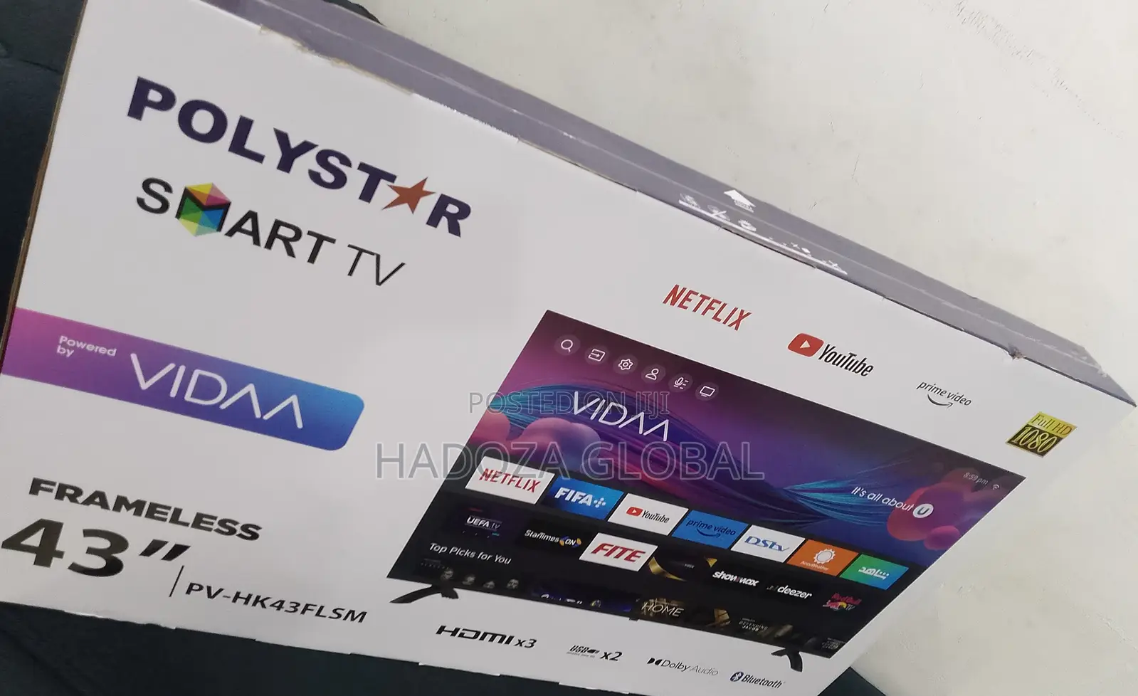 The Polystar Excellent 43" Smart Tv (Brand New)
