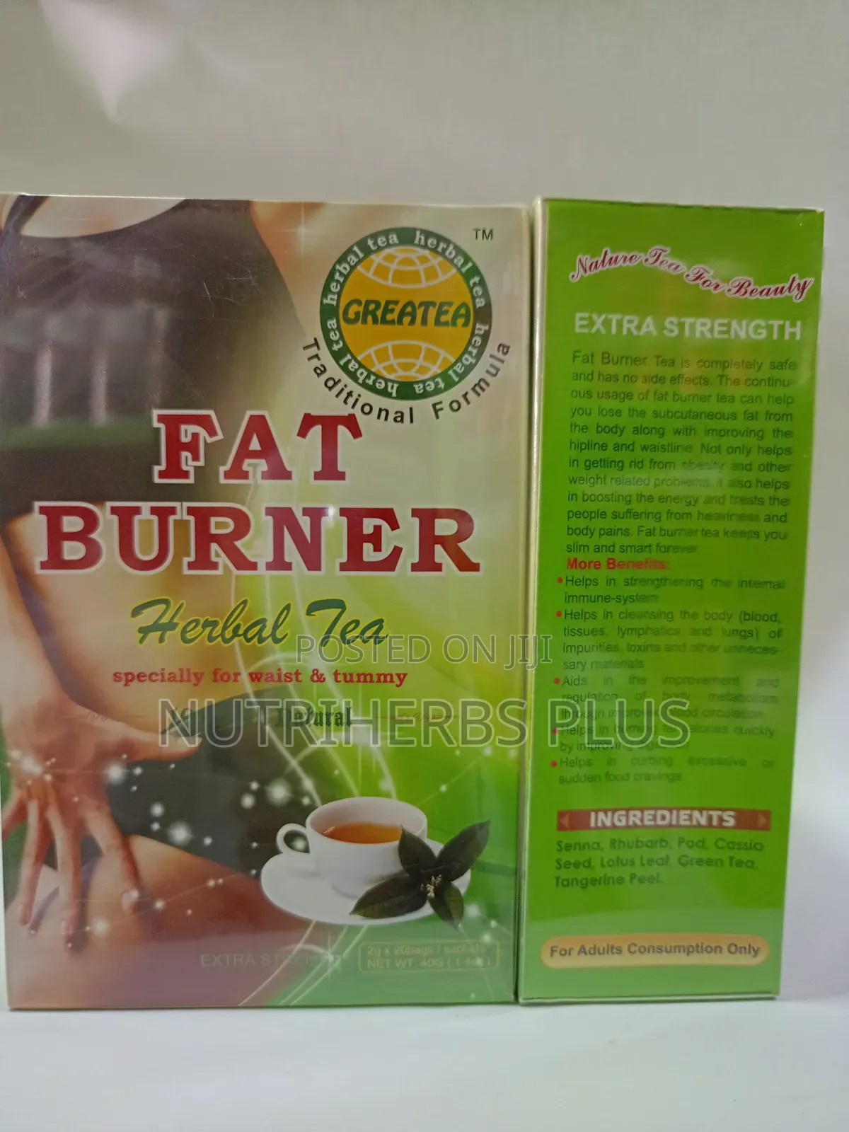 Greatea Fat Burner Herbal Tea: For Waist and Tummy Slimming
