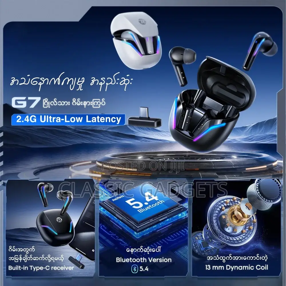 REMAX G7 Alien Series Wireless Gaming Headset 2.4G+Bluetooth