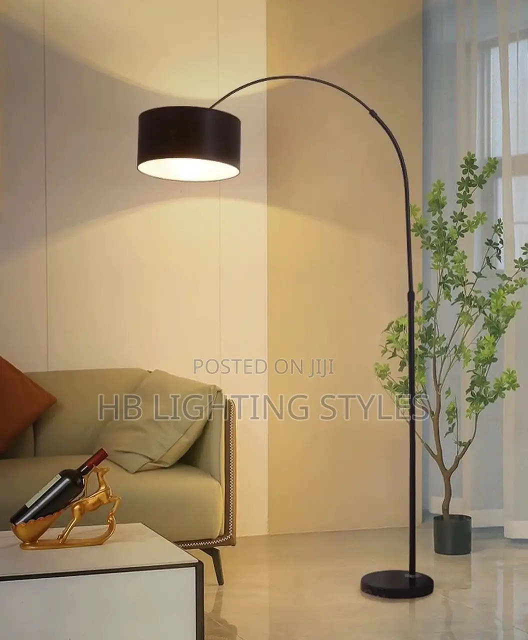 LED Copper Fishing Floor Lamp