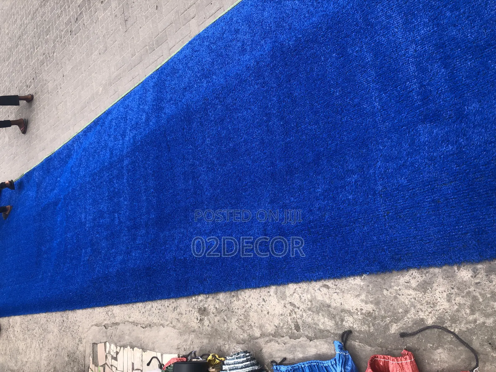 Blue Color Artificial Grass 25mm
