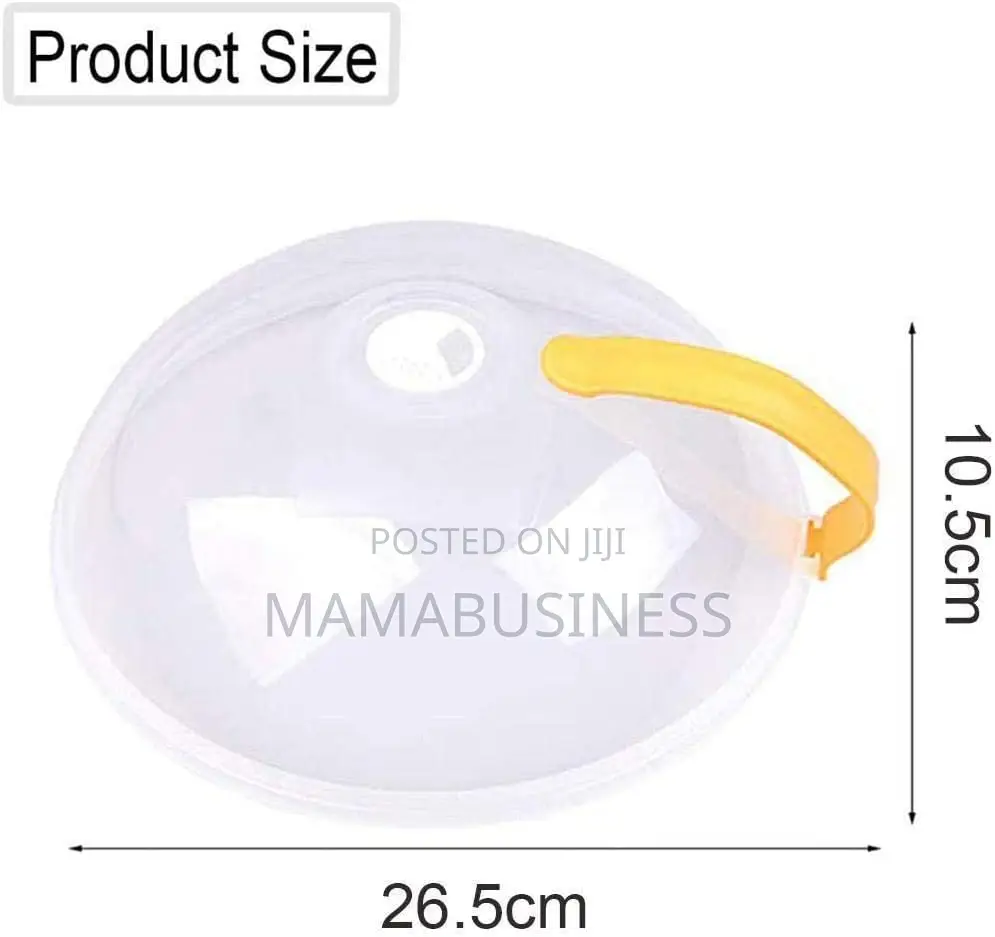 Microwave Food Splash Cover With Handle Holes
