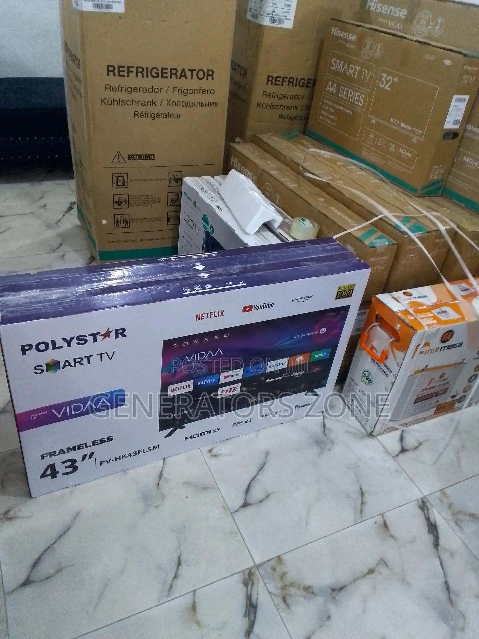 Good Quality Polystar 43" Smart Tv{Hdmi+Usb+Dolby Audio}