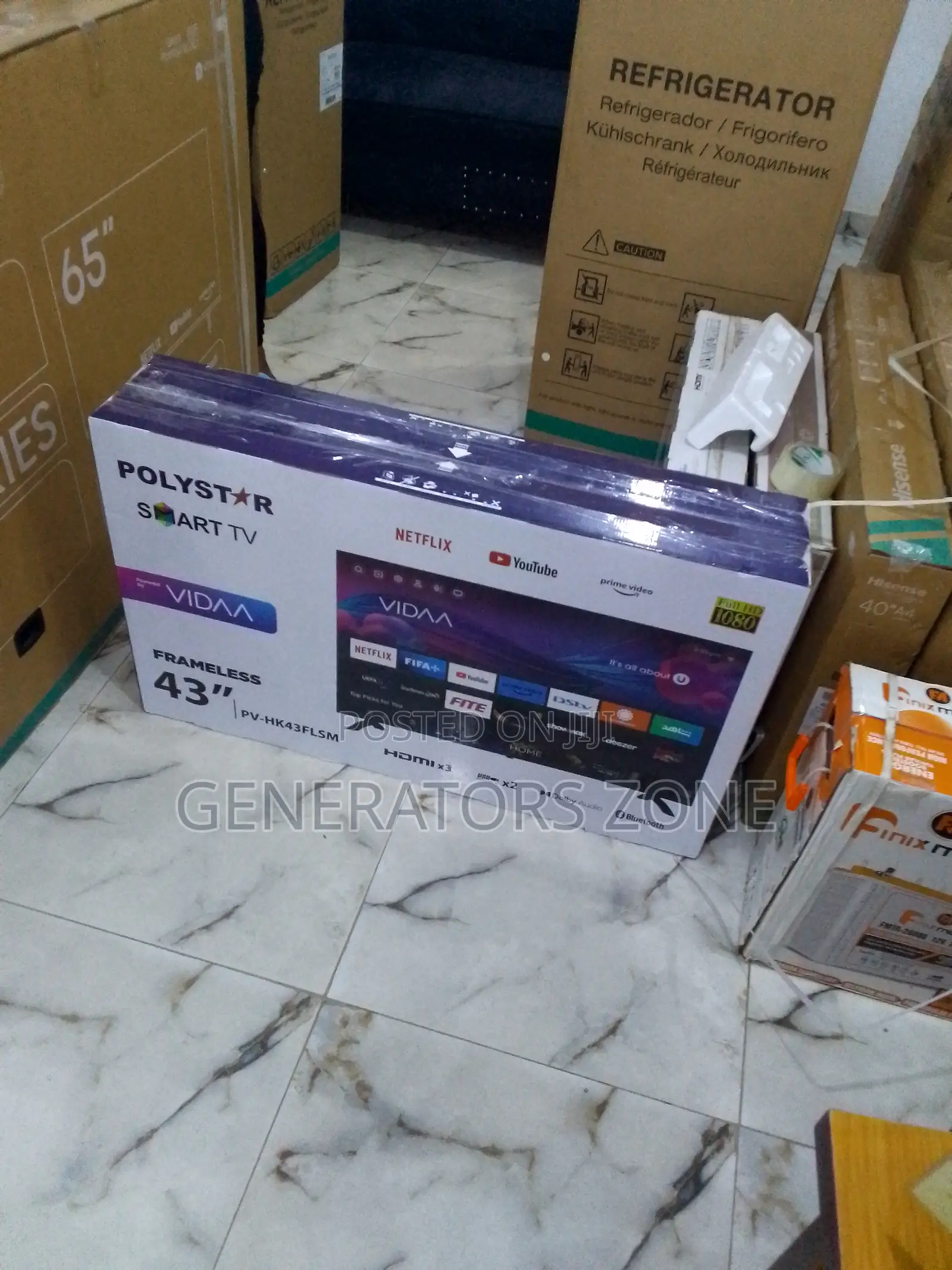 HDTV Compatible Polystar 43" Smart TV