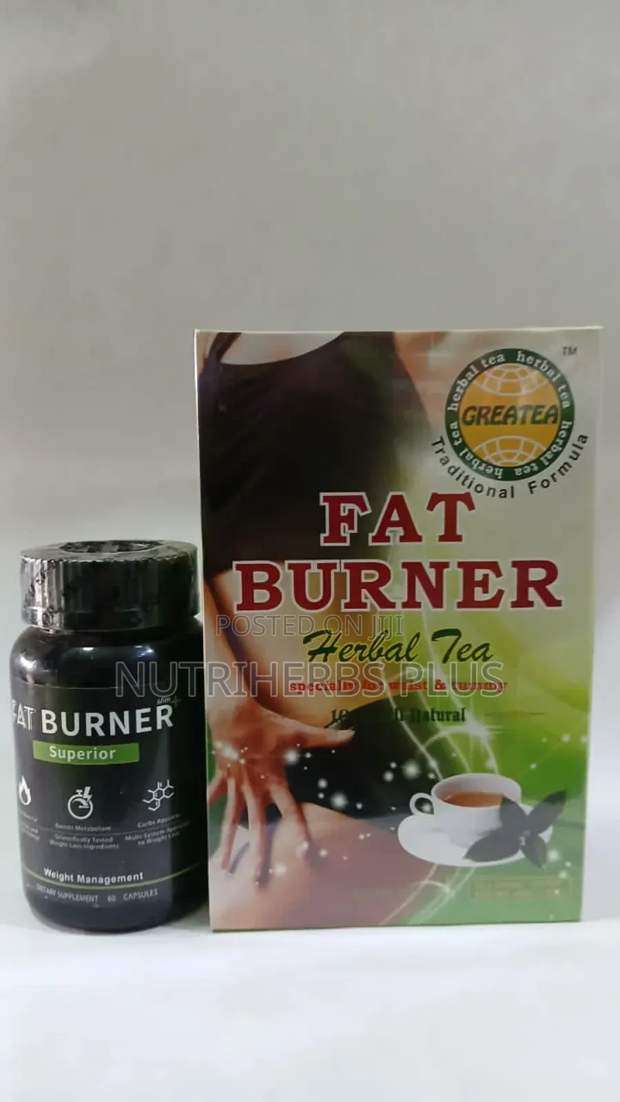 Fat Bunner Superior + Fat Burner Herbal Tea: For Waist Trime