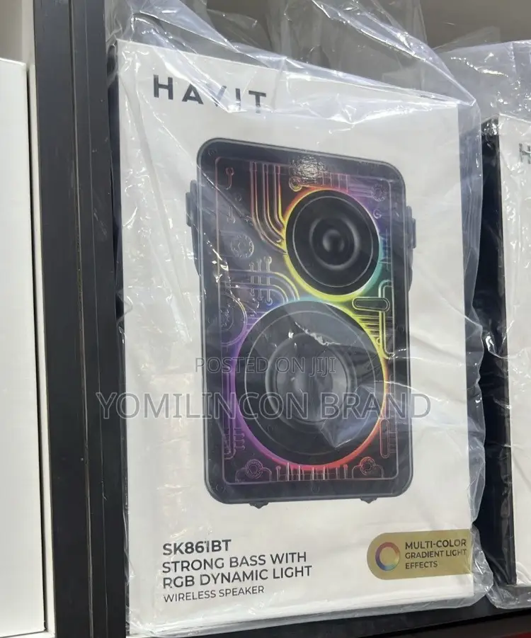 Havit Sk861bt Strong Bass With RGB Dynamic Wireless Speaker
