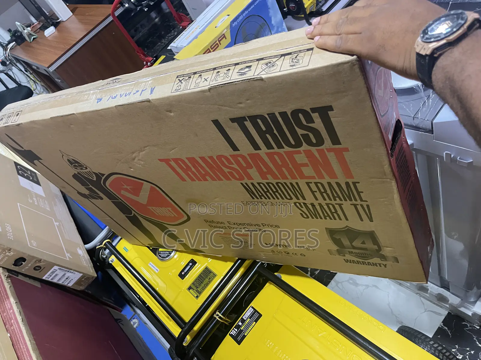 Transparent 43 Inches SMART ANDROID TV Youtube Netflix