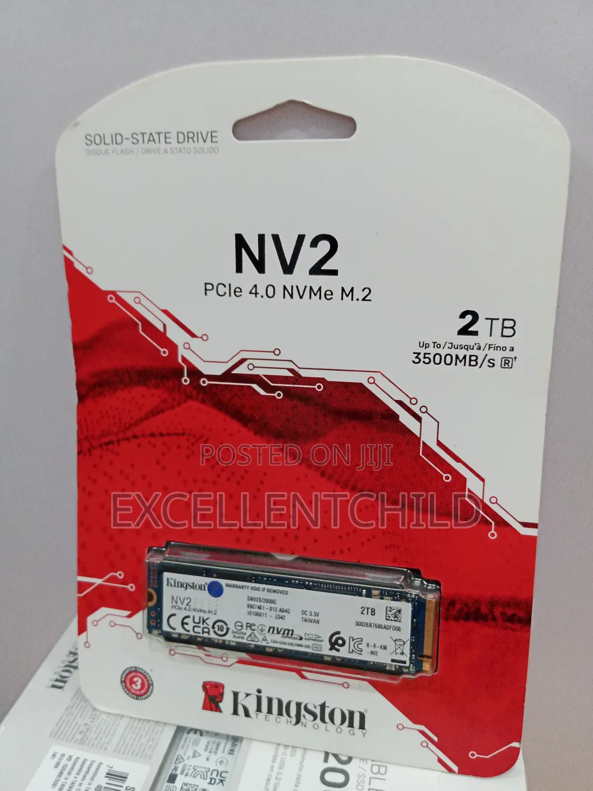 Kingston Nv2 2tb Pcle 4.0 Nvme Up To 3500mb/S