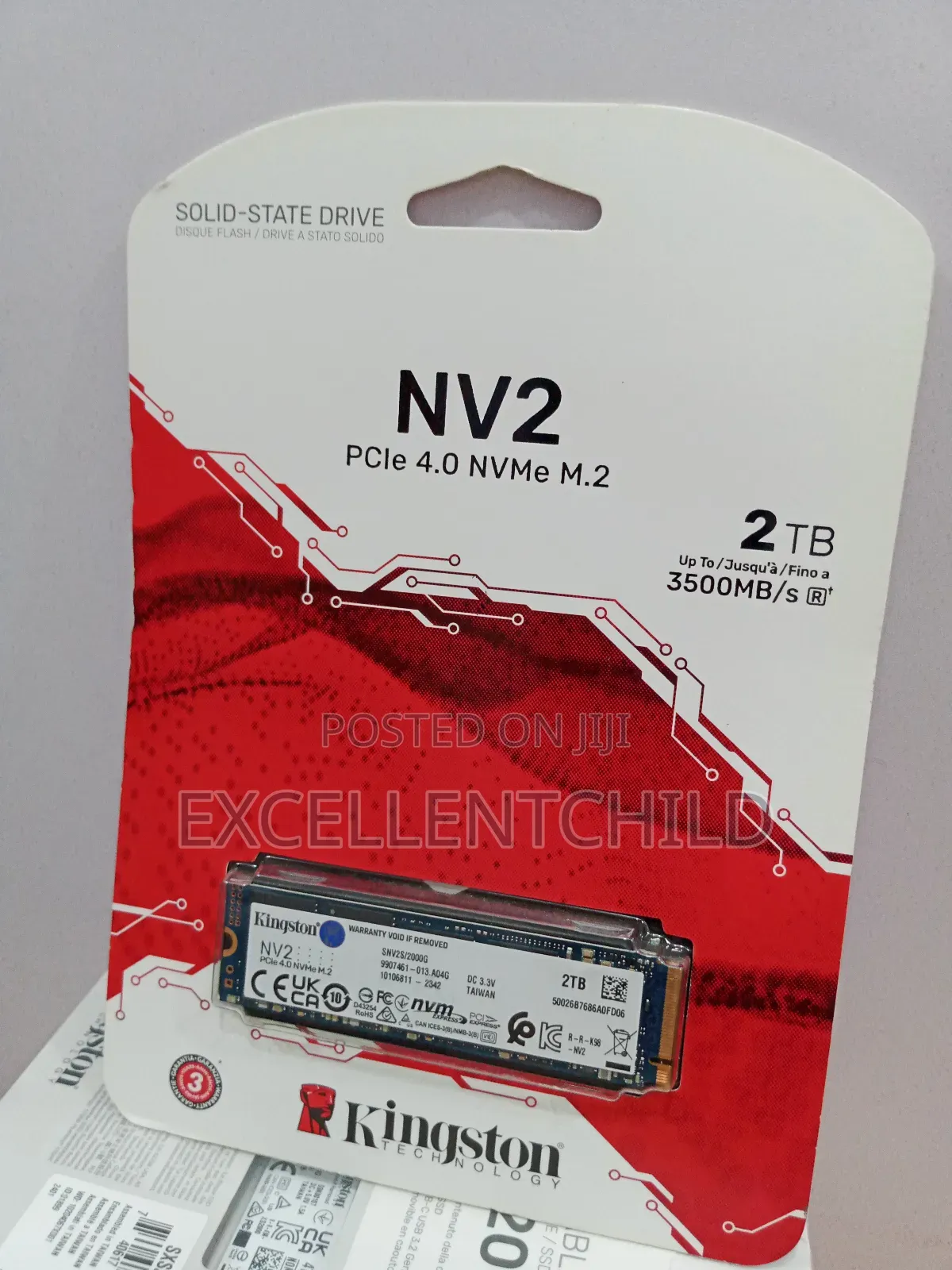 Kingston Nv2 2tb Pcle 4.0 Nvme Up To 3500mb/S