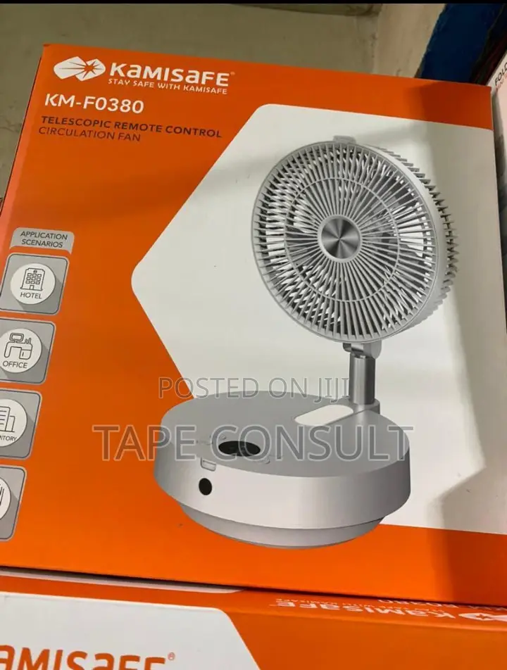 Kamisafe Telescopic Adjustable Circular Fan KM - FO380