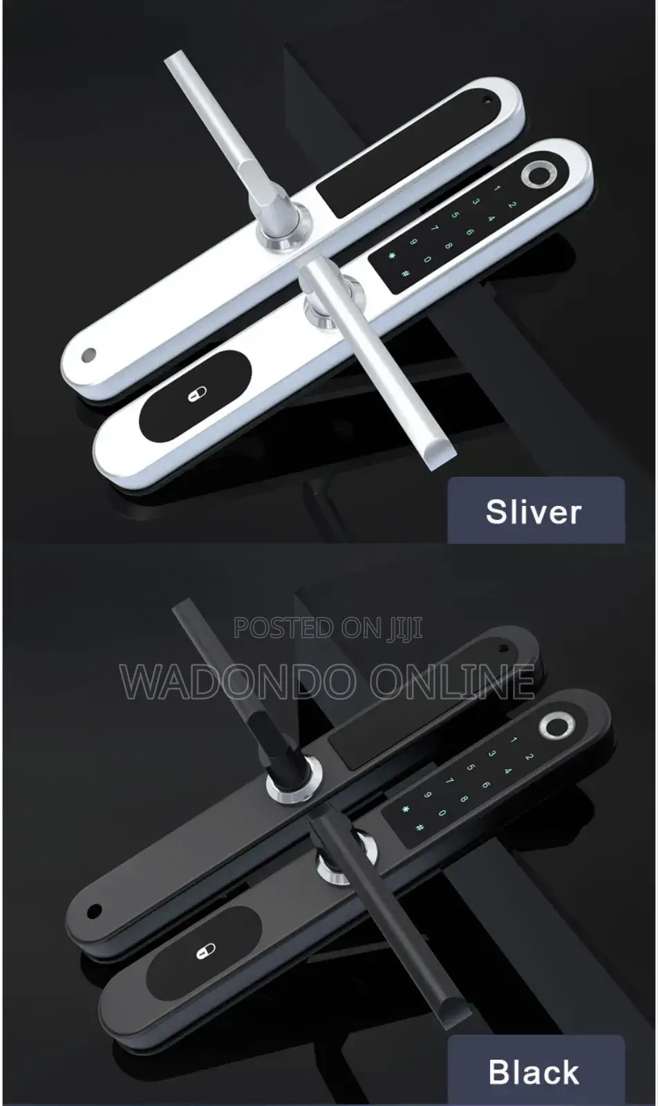 Aluminum Lock With Ultra Thin Engine for Sliding Glass Door