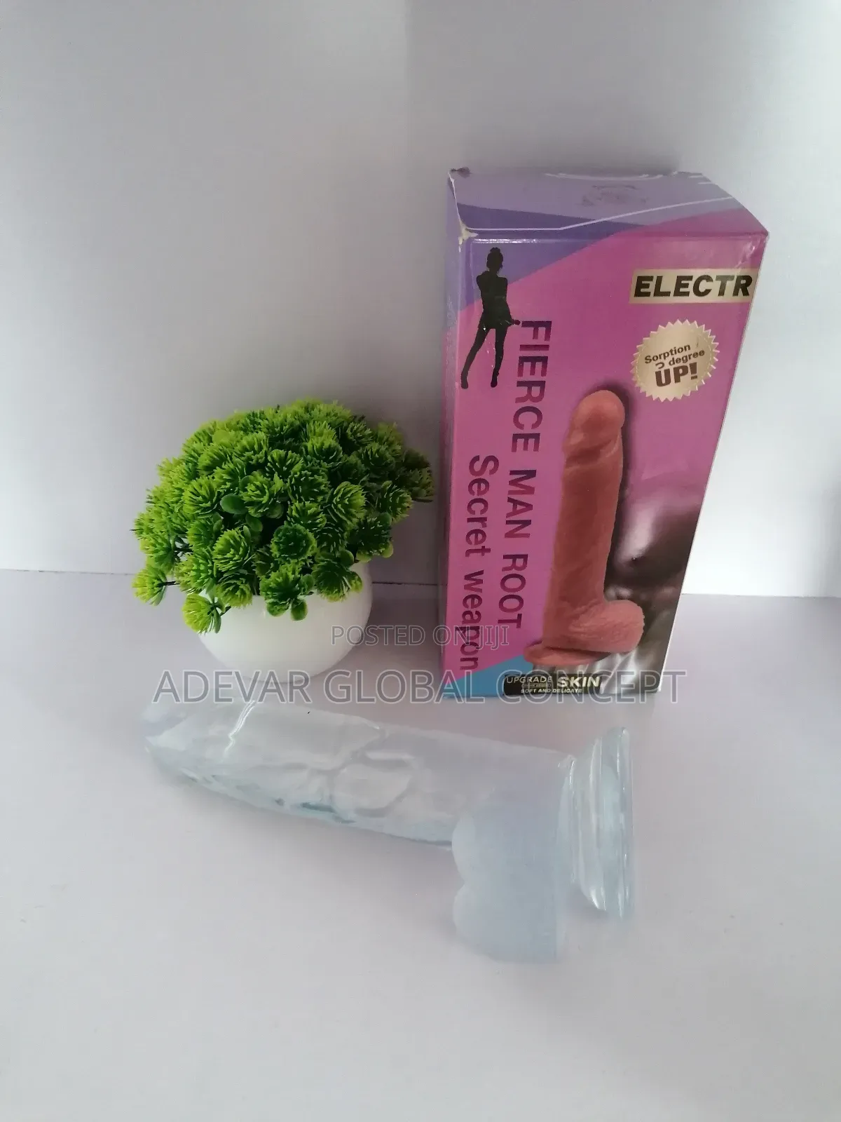 Huge Realistic 7 Inches Silicone Clear Dildo Toy