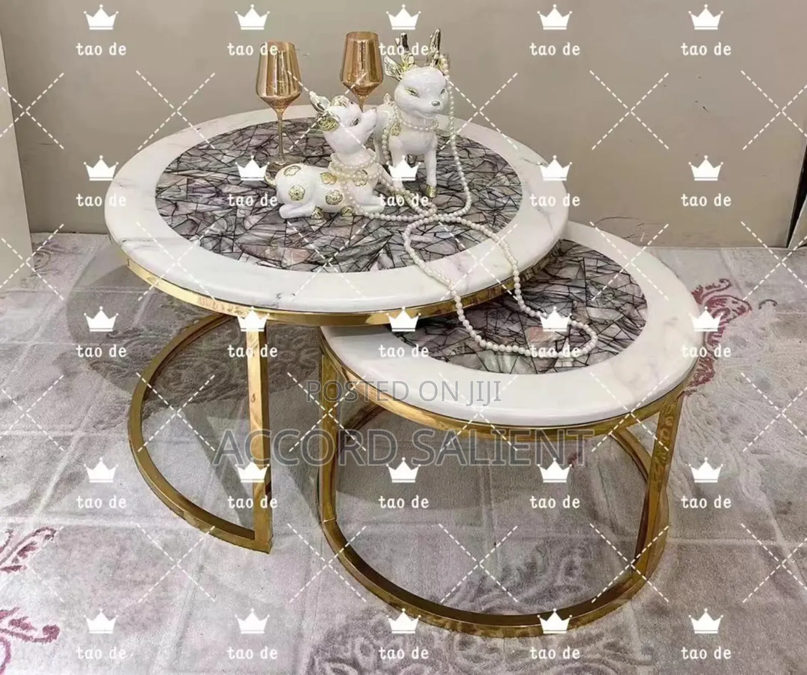 Foreign 2 in 1 Marble Center Table