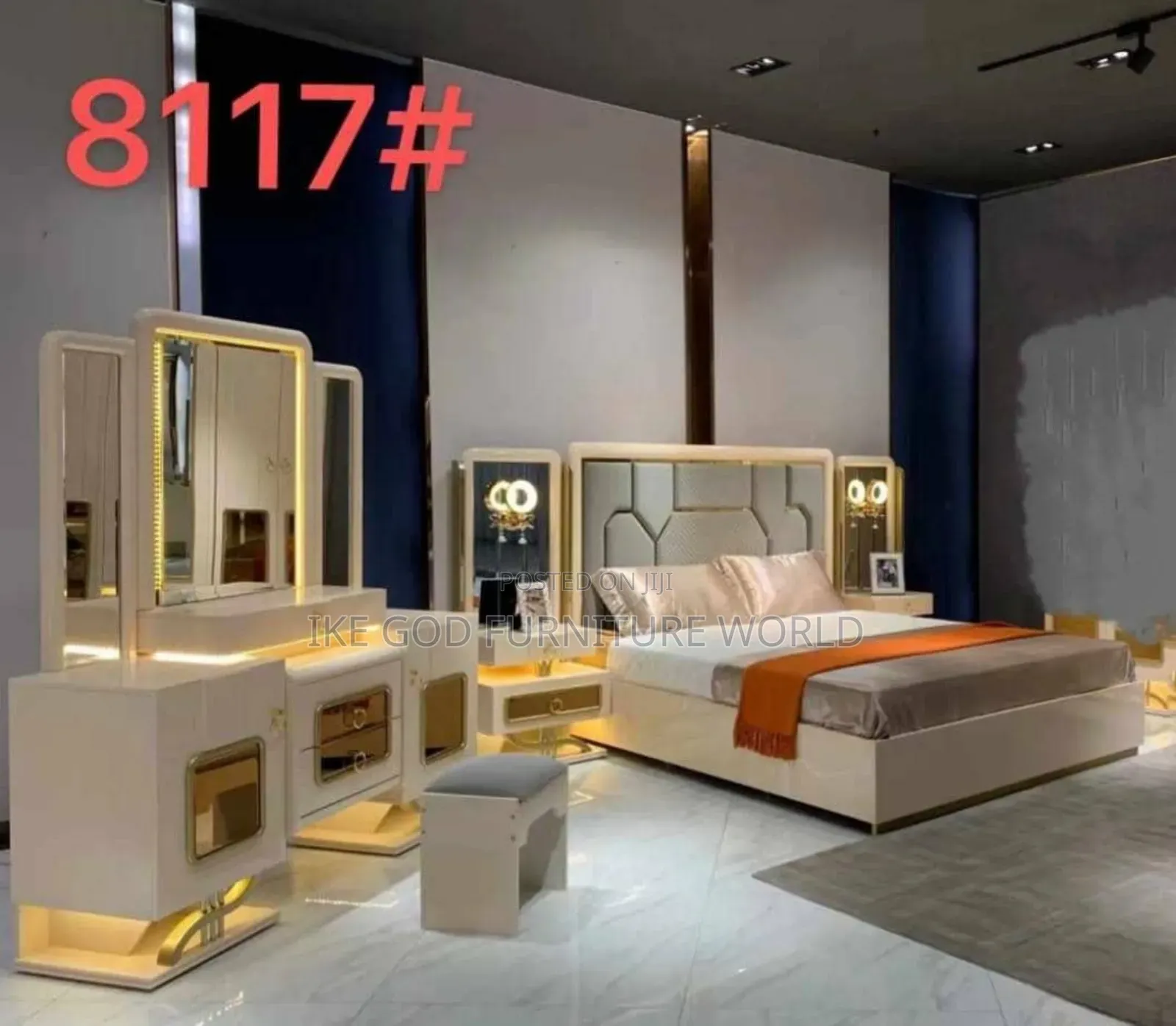 6by7 Imported Turkish Family Bed With Dressing Mirror