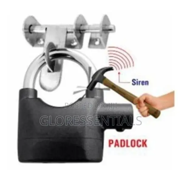 Alarm Lock Anti Theft Security Door Padlock With Loud Siren
