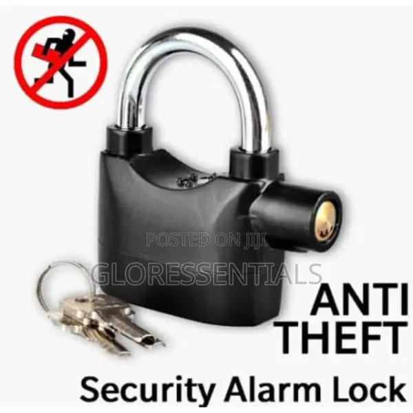 Alarm Lock Anti Theft Security Door Padlock With Loud Siren