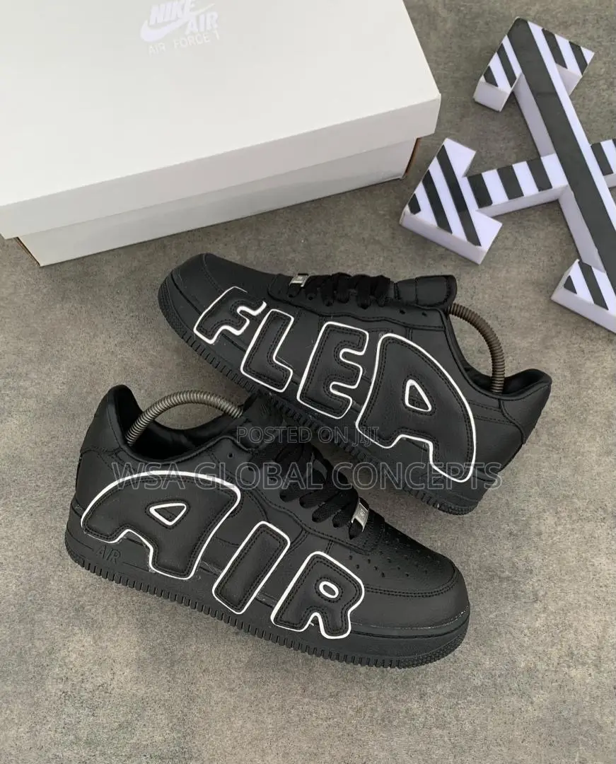 Cactus Plant Flea X Nike Air Force 1 Triple Black Sneakers