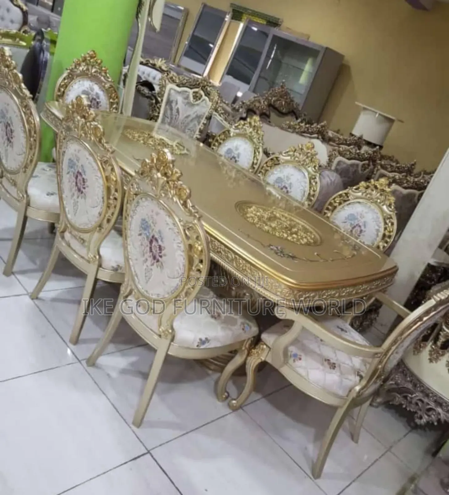 8seater High Classic Turkish Royal Family Dining Table