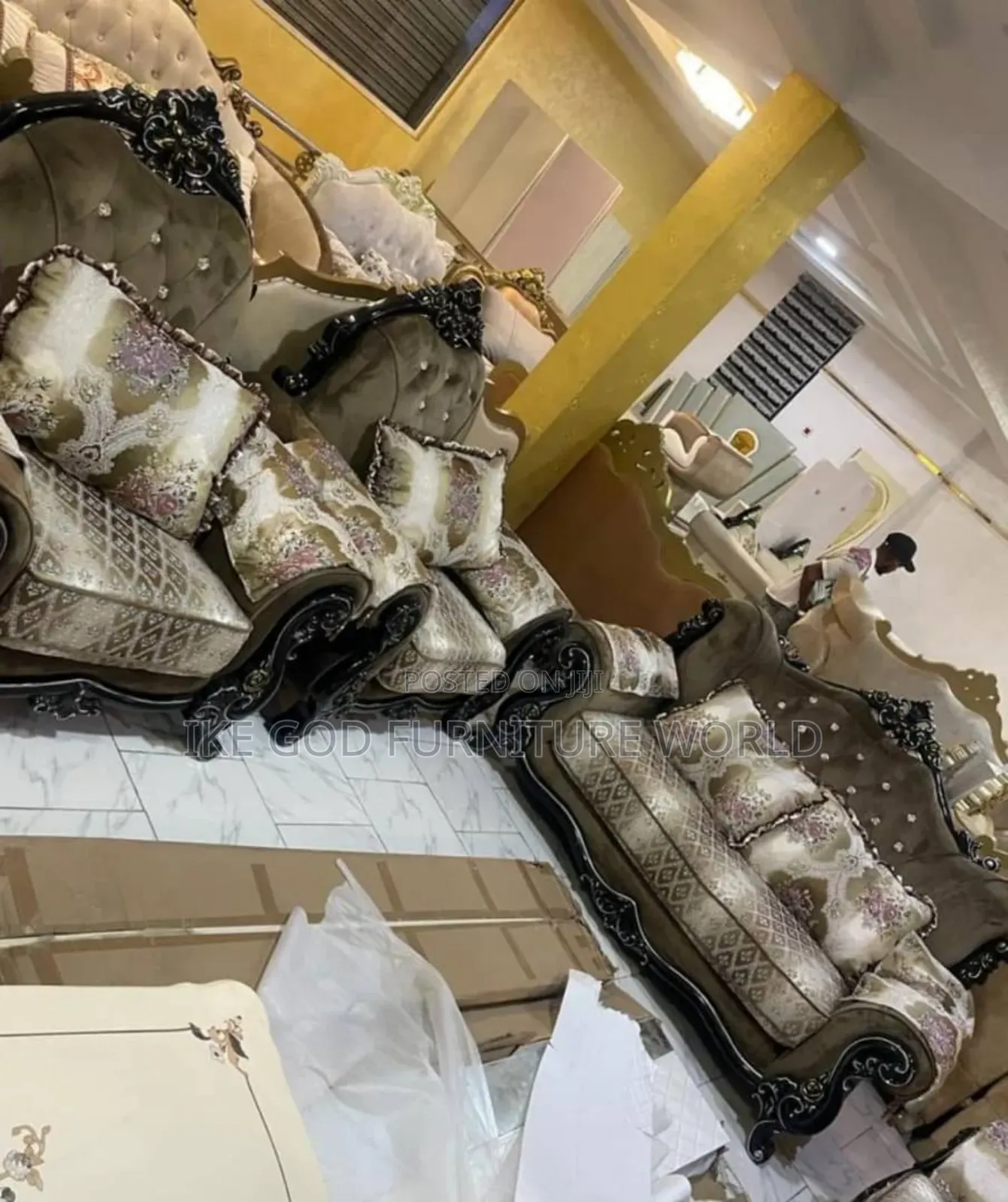 7seater Imported Turkish Royal Fabric Sofa Chair