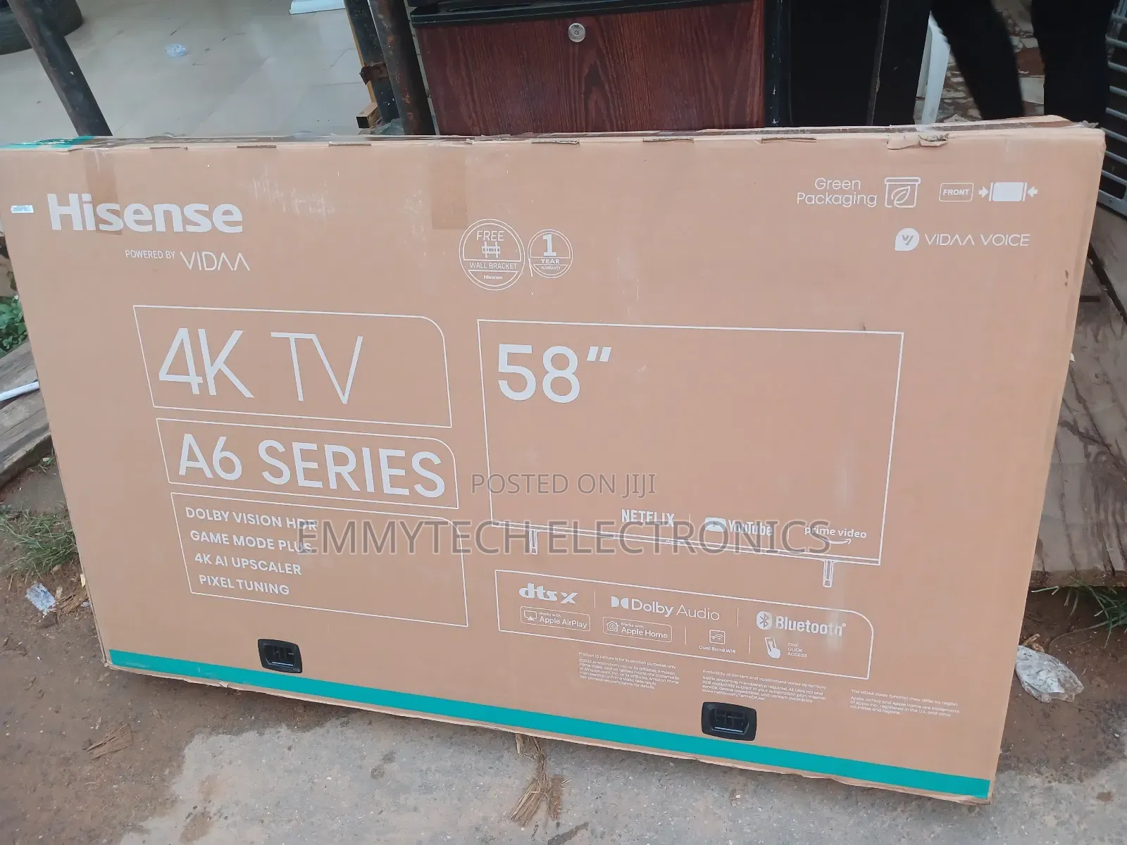 Hisense 58inches Smart Tv