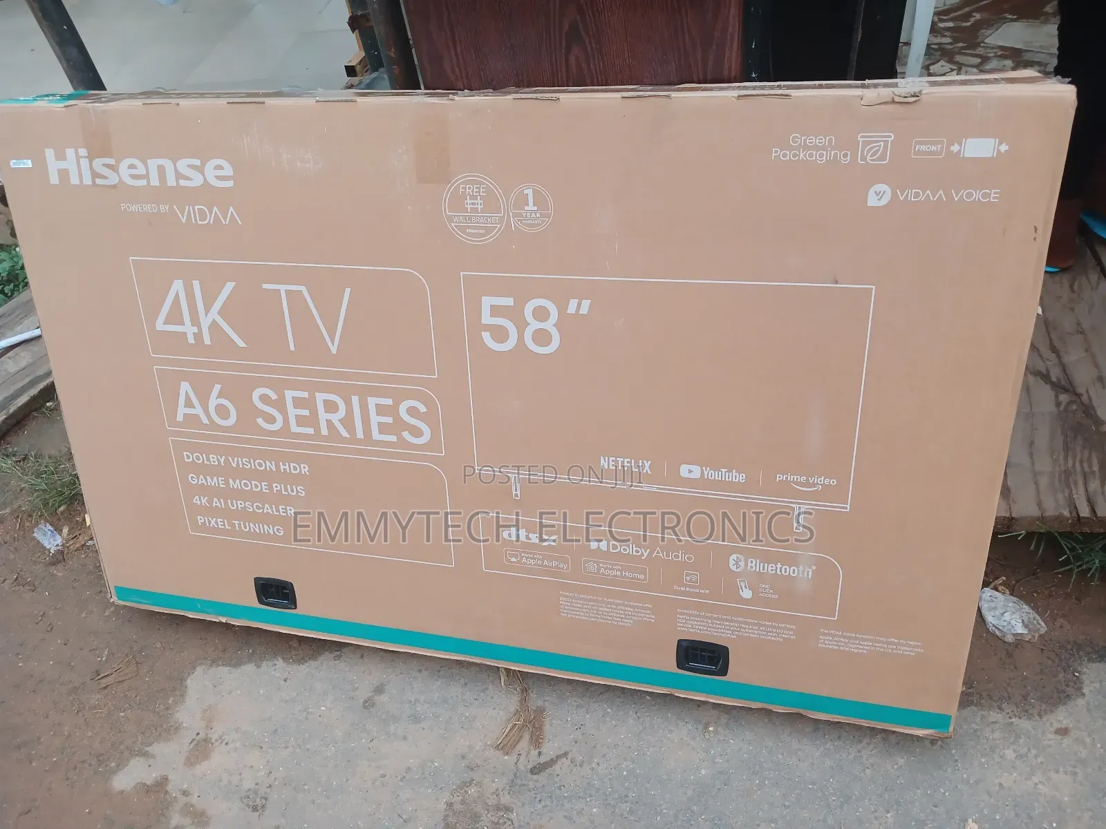 Hisense 58inches Smart Tv