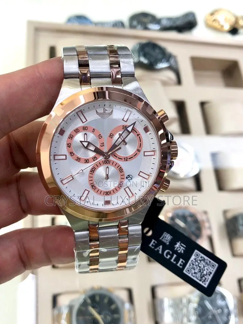 Eagle Quality Luxury Men Chain Wristwatch