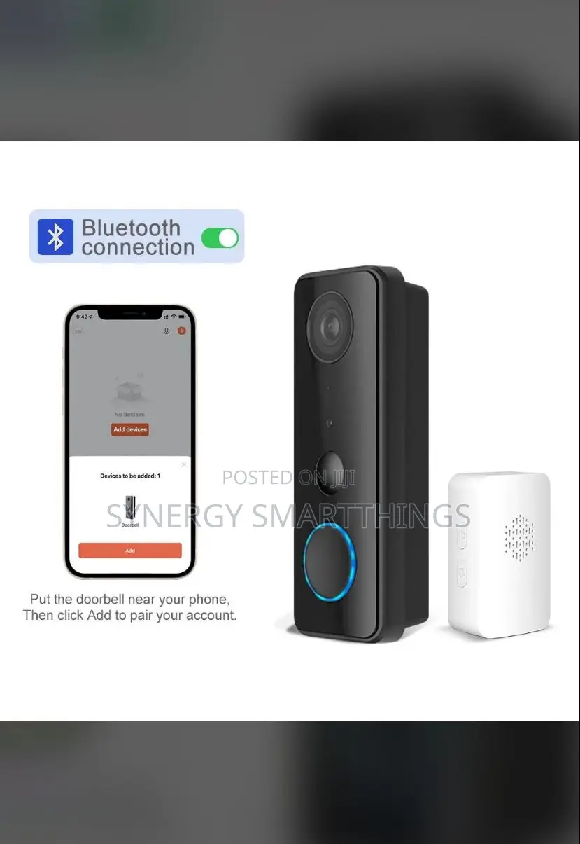 2mp Tuya Battery Camera Waterproof Wireless Video Doorbell